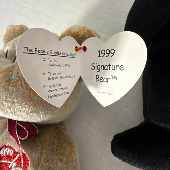 Ty Beanie Babies Lot The End Millennium “Millenium” Error Tag & Signature 1999 B - Picture 7 of 16